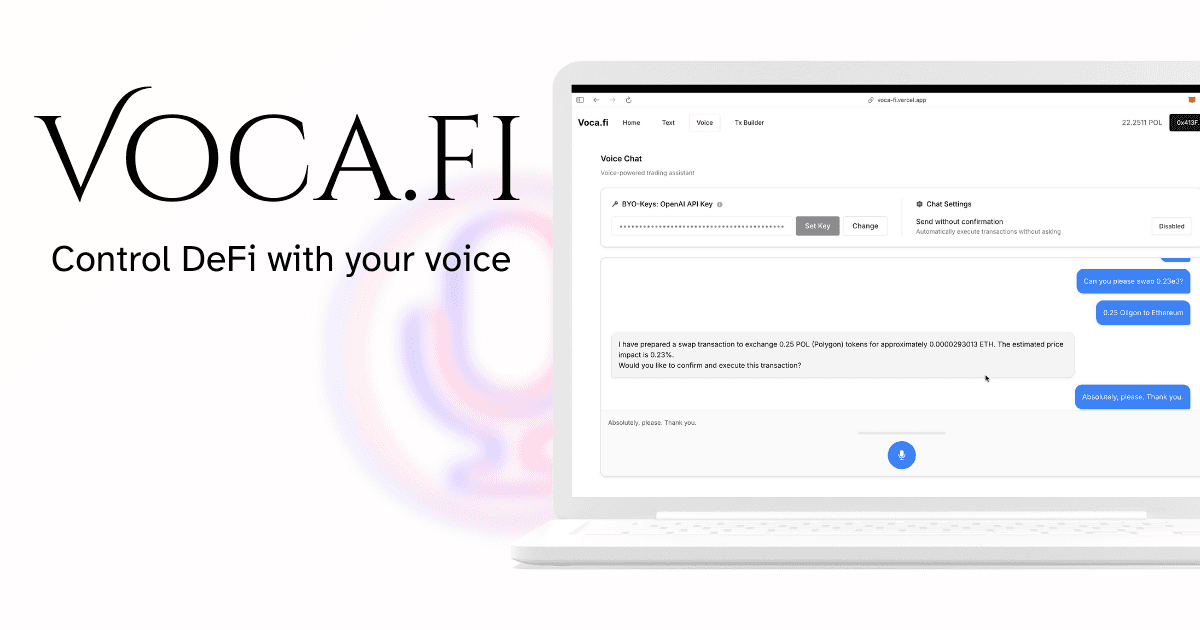 Voca.fi project preview